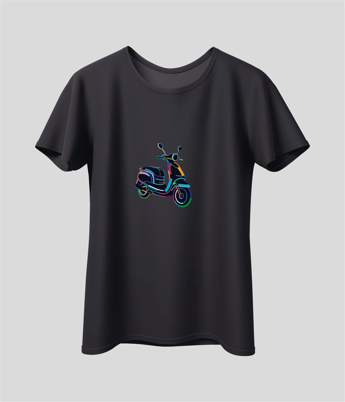 Vespa Baskılı Unisex T-Shirt