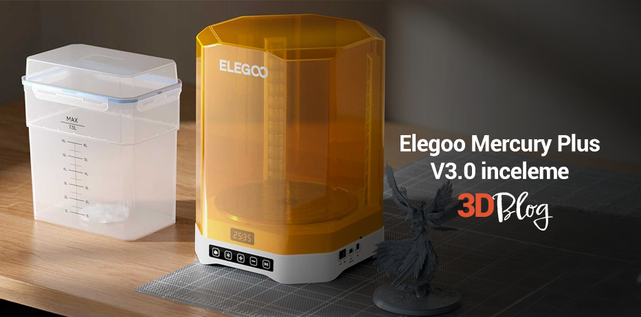 Elegoo Mercury Plus V3.0 İnceleme: Reçine Baskı Sonrası Temizleme ve Kürleme Sürecini Nasıl Kolaylaştırır?