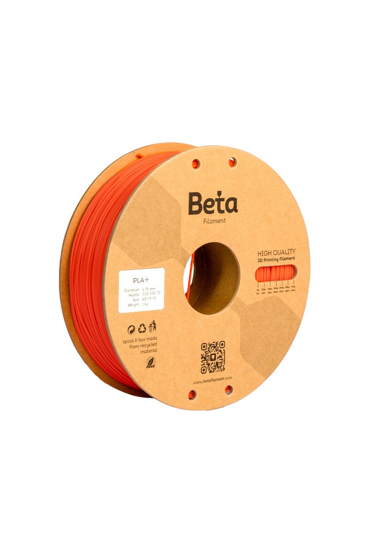 Beta PLA+ Filament Neo Red