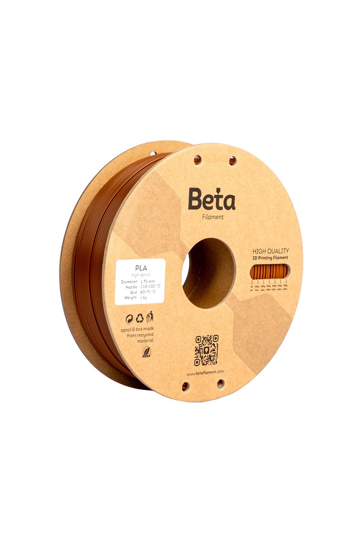 Beta PLA High-Speed Filament Brown