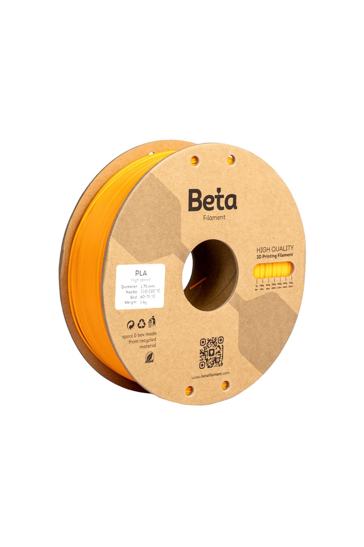 Beta PLA High-Speed Filament Coral Orange