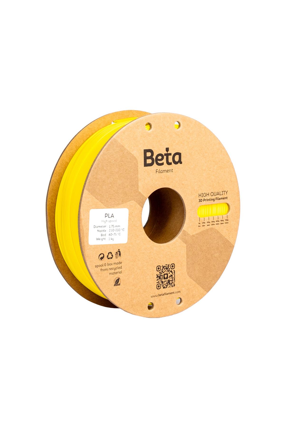 Beta PLA High-Speed Filament Cyber Yellow