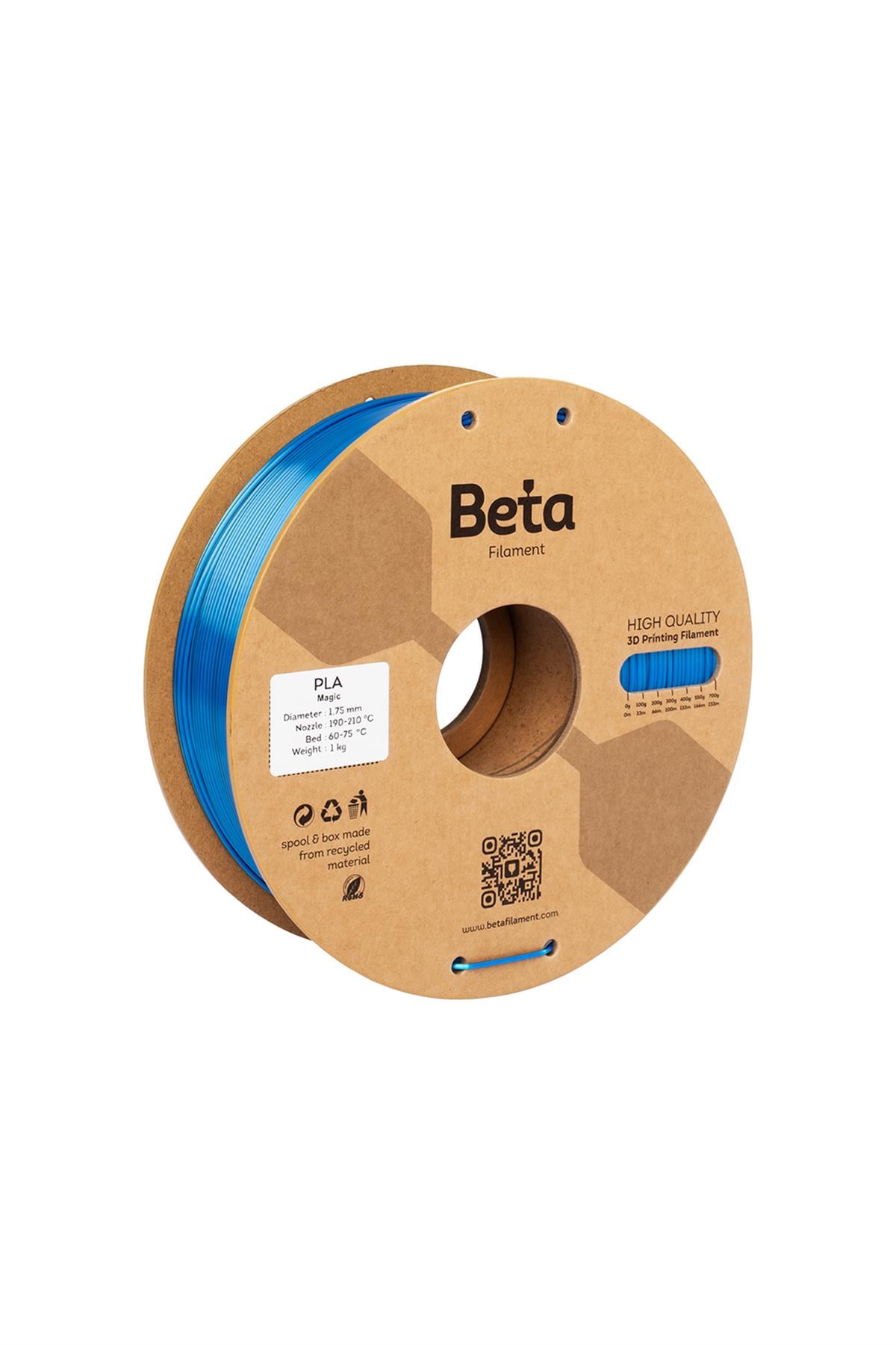 Beta PLA-Magic Silk Black-Blue