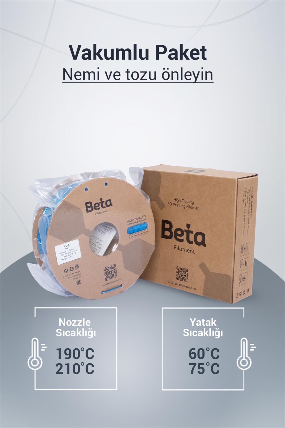 Beta PLA-Magic Silk Black-Blue