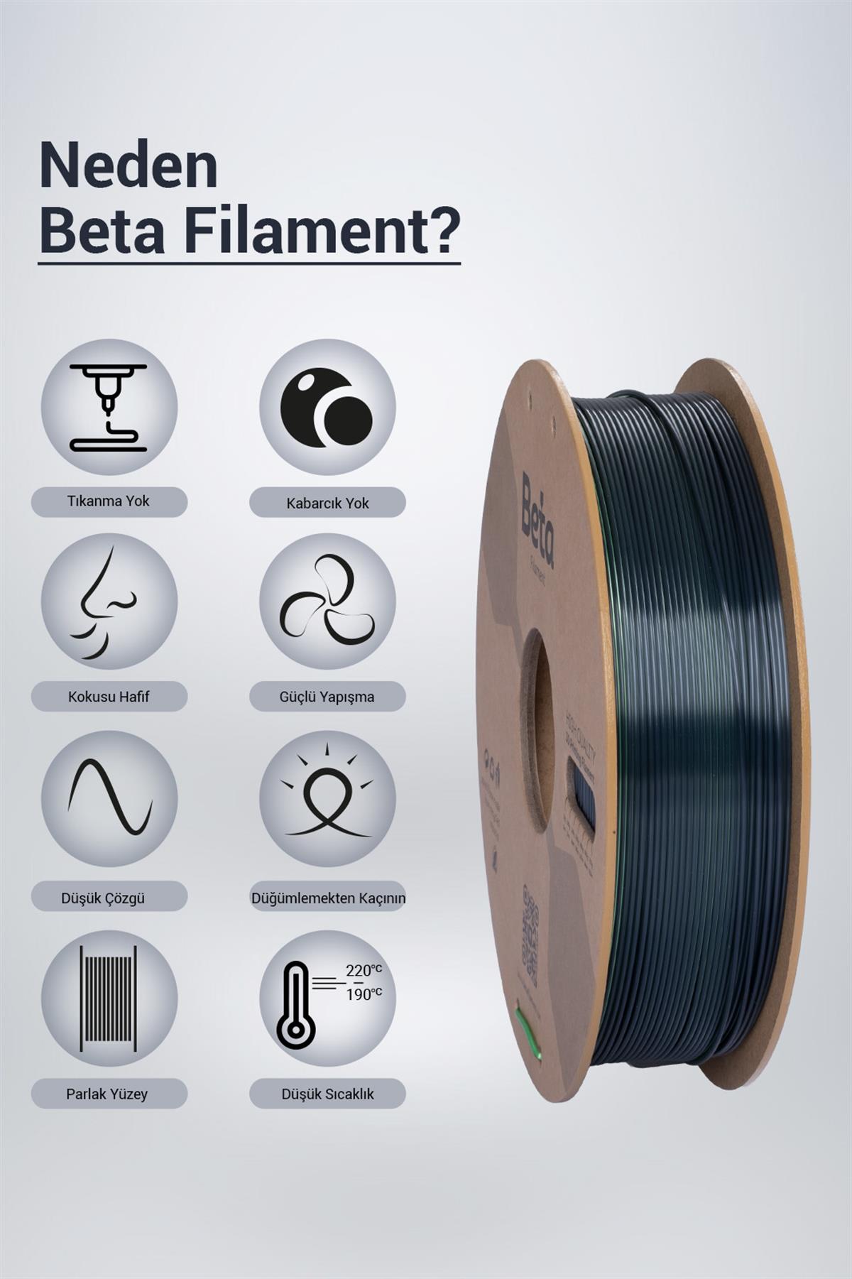 Beta PLA-Magic Silk Black-Green