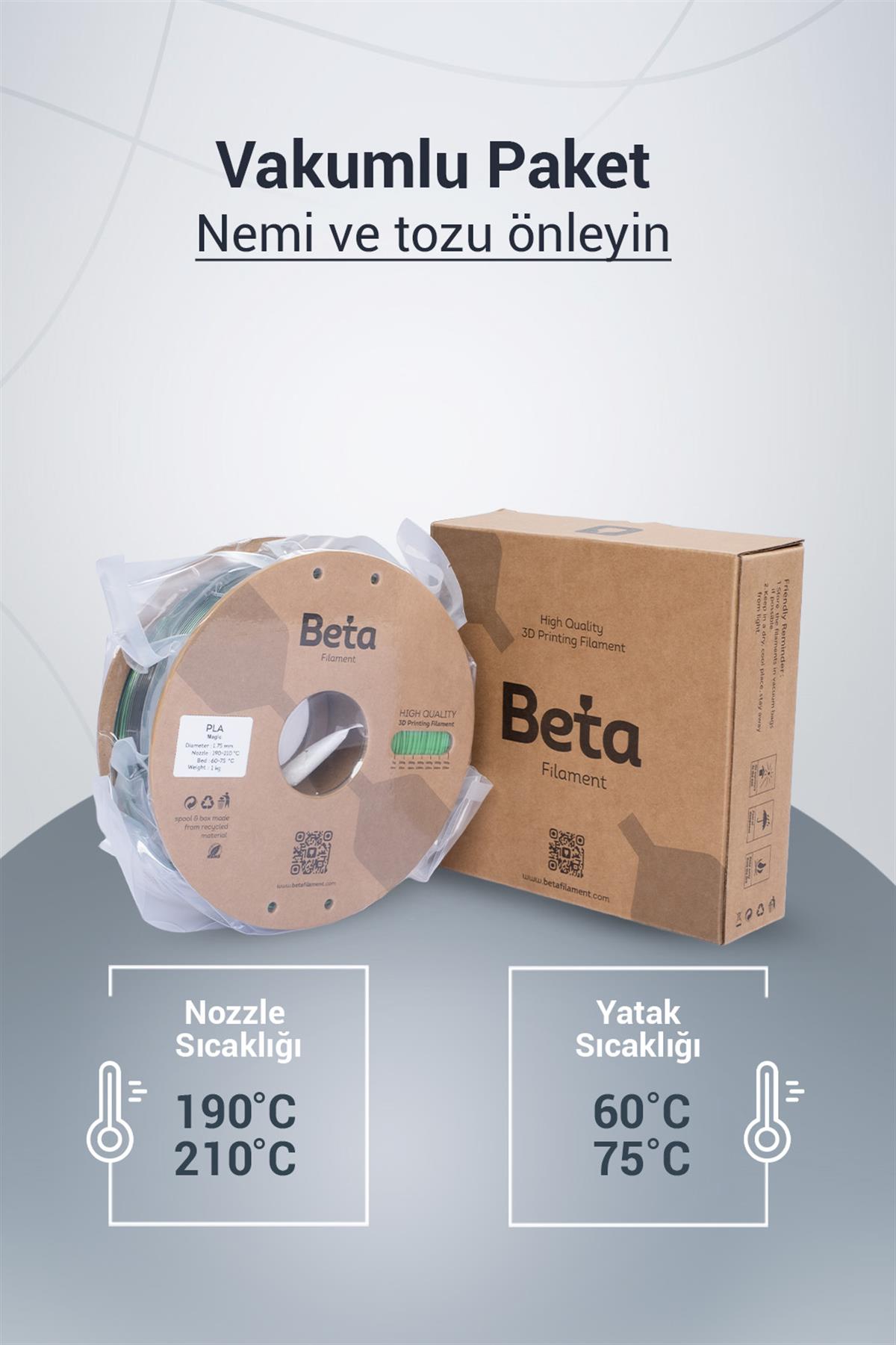 Beta PLA-Magic Silk Black-Green