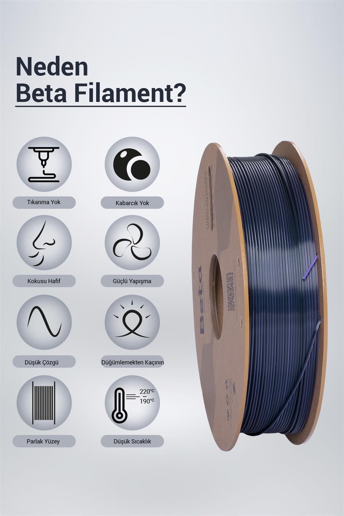 Beta PLA-Magic Silk Black-Purple