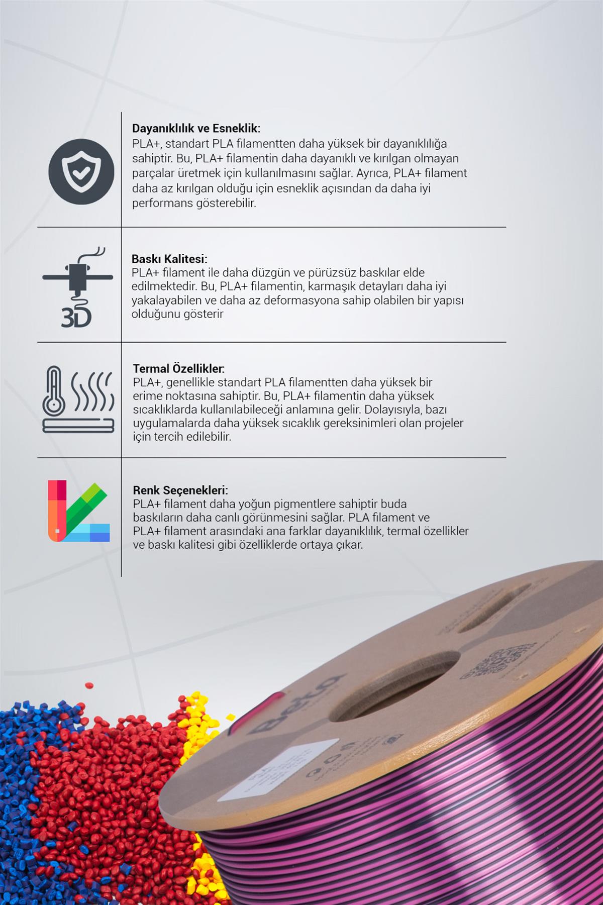 Beta PLA-Magic Silk Black-Rose Red