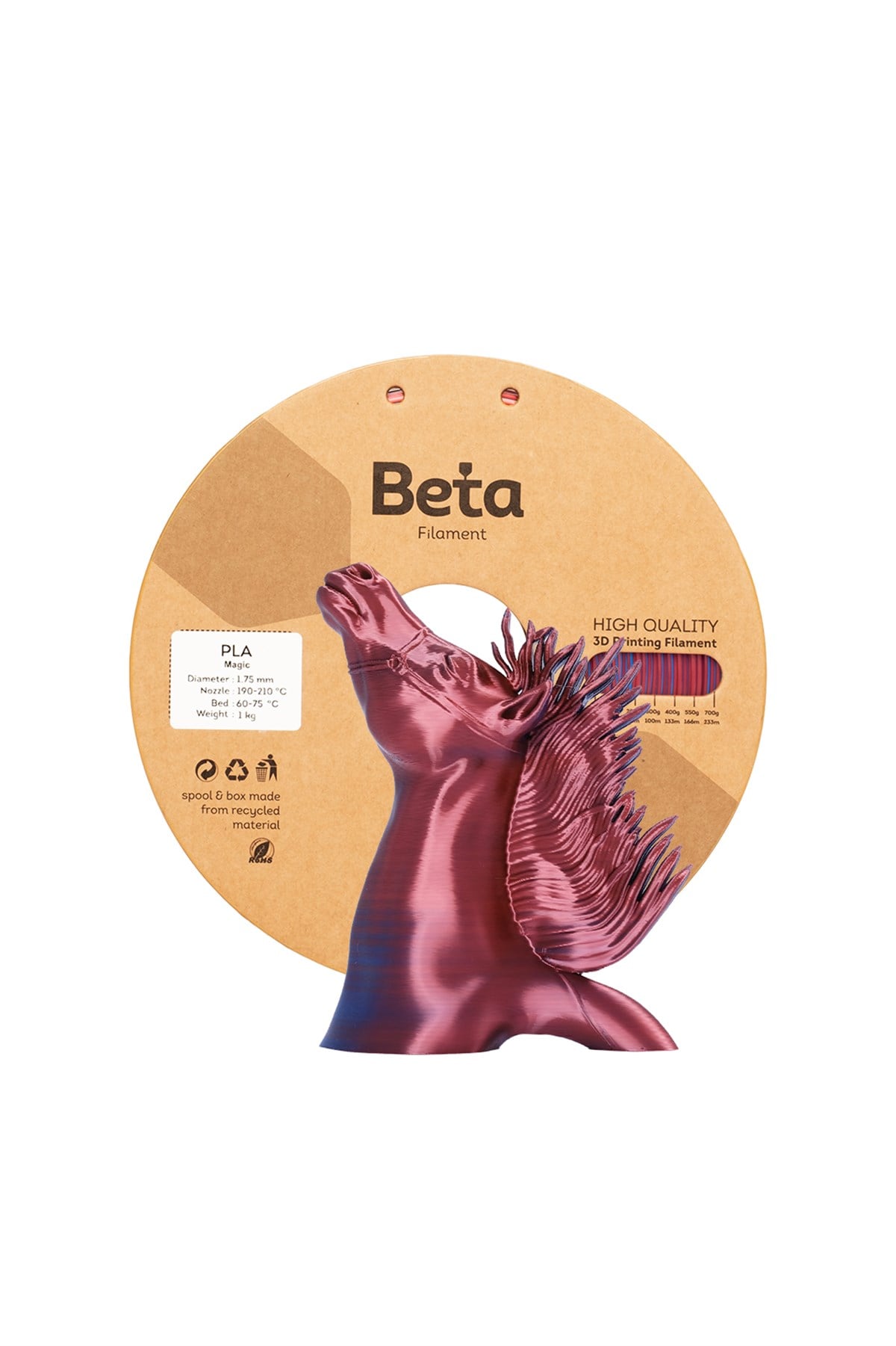 Beta PLA-Magic Silk Blue-Red