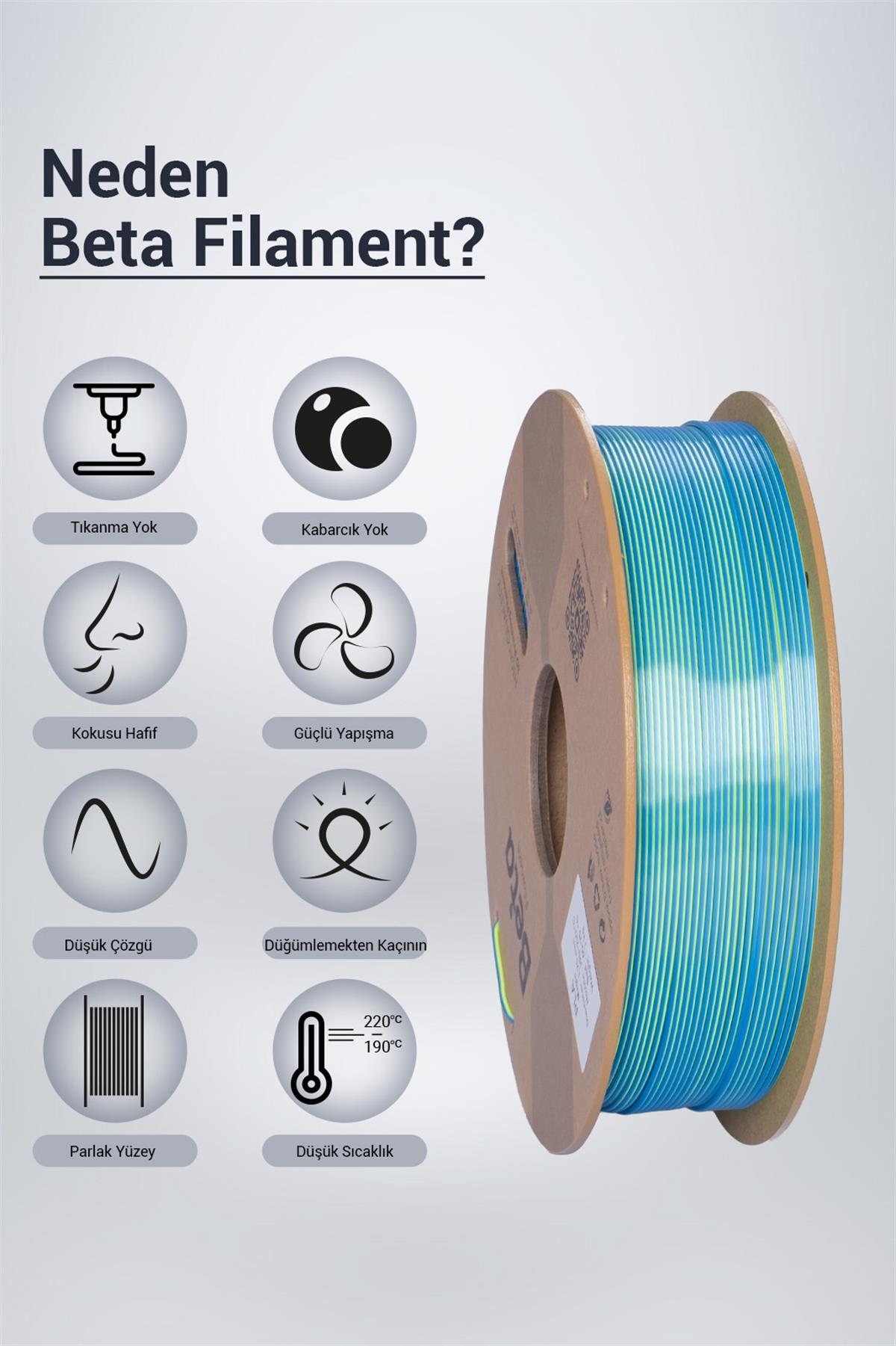 Beta PLA-Magic Silk Blue-Yellow