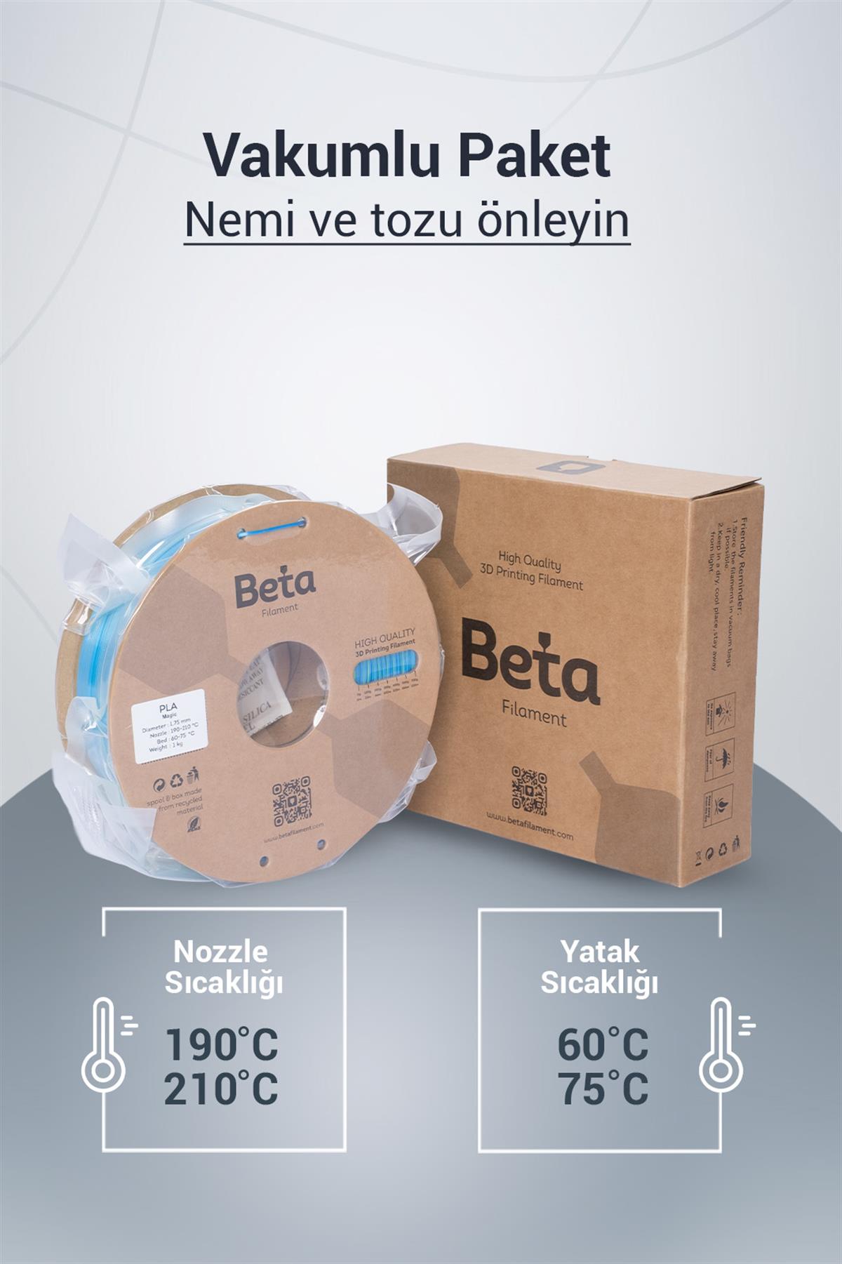 Beta PLA-Magic Silk Blue-Yellow