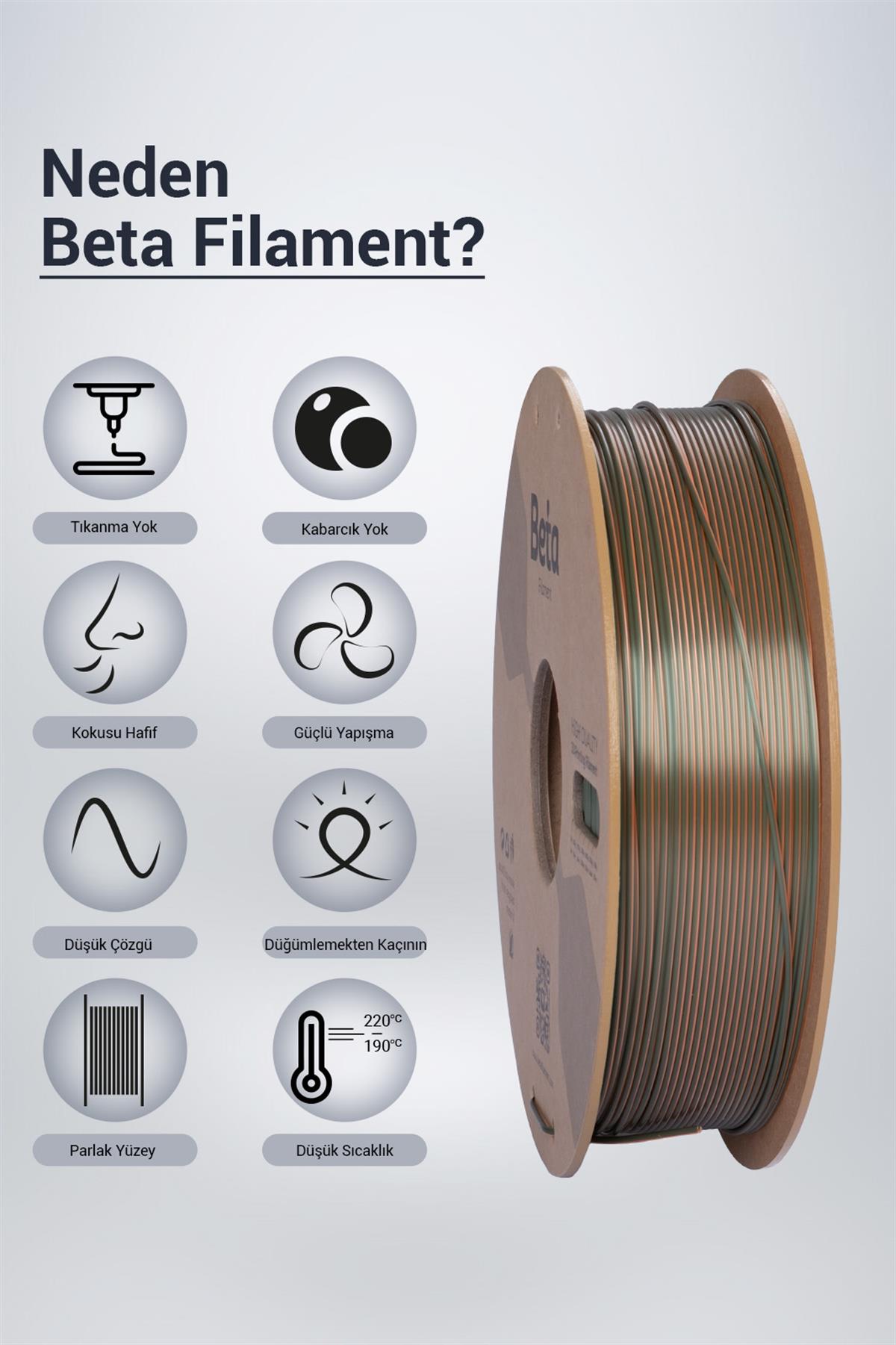 Beta PLA-Magic Silk Bronze-Orange