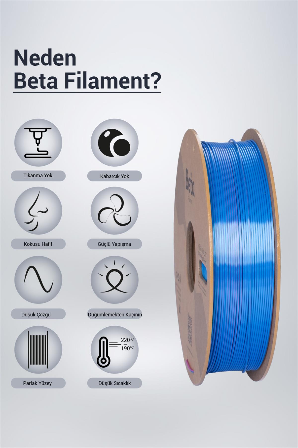 Beta PLA-Magic Silk Purple-Blue