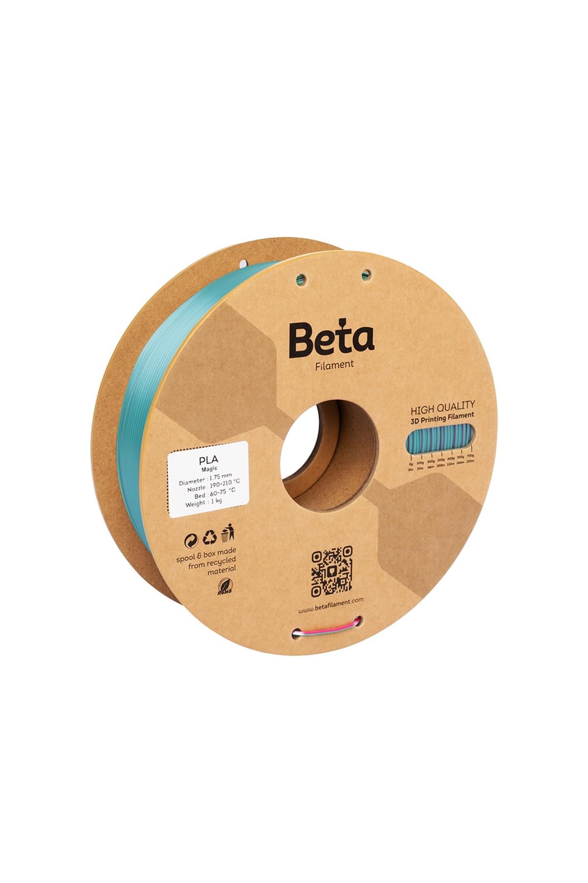 Beta PLA-Magic Silk Rose Red-Jade