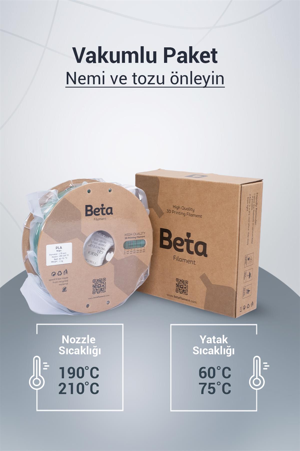 Beta PLA-Magic Silk Rose Red-Green