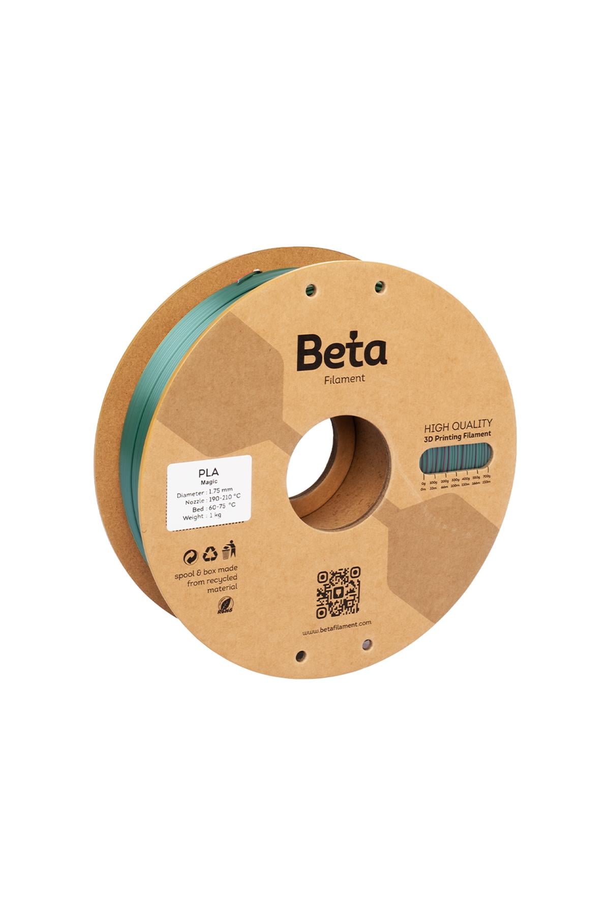 Beta PLA-Magic Silk Rose Red-Green