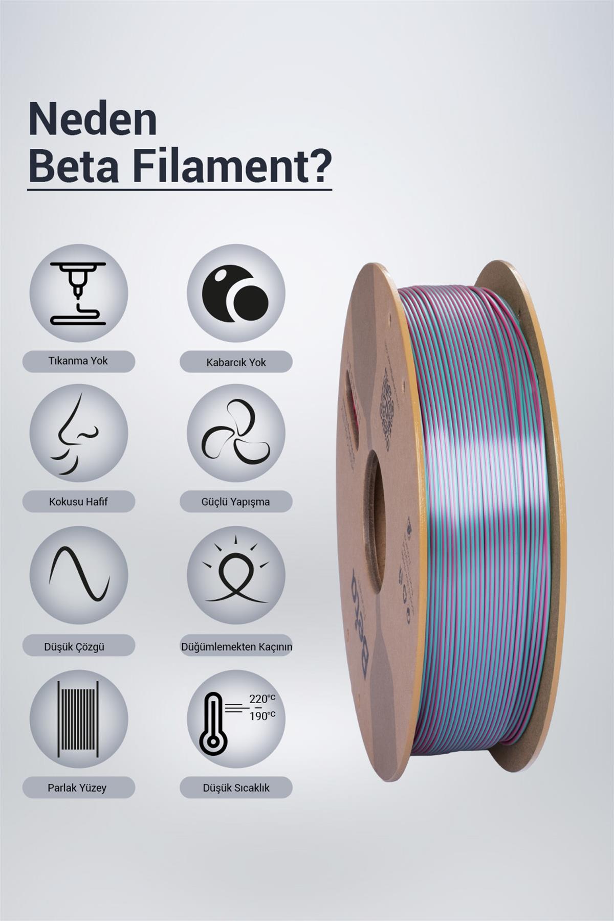 Beta PLA-Magic Silk Rose Red-Jade