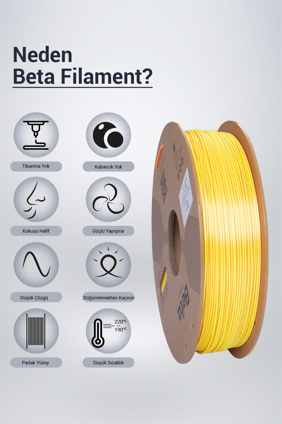 Beta PLA-Magic Silk Yellow-Orange