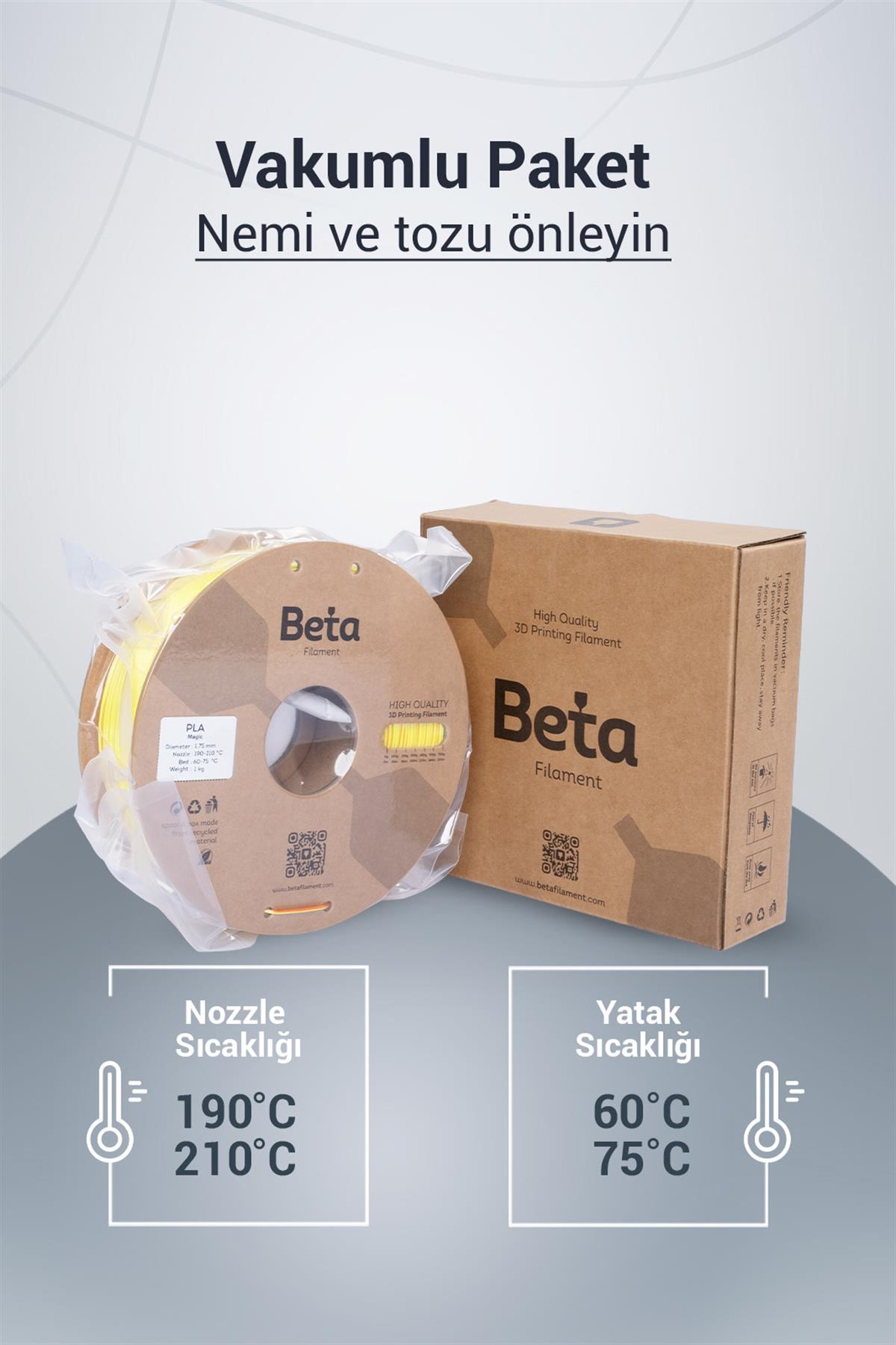 Beta PLA-Magic Silk Yellow-Orange