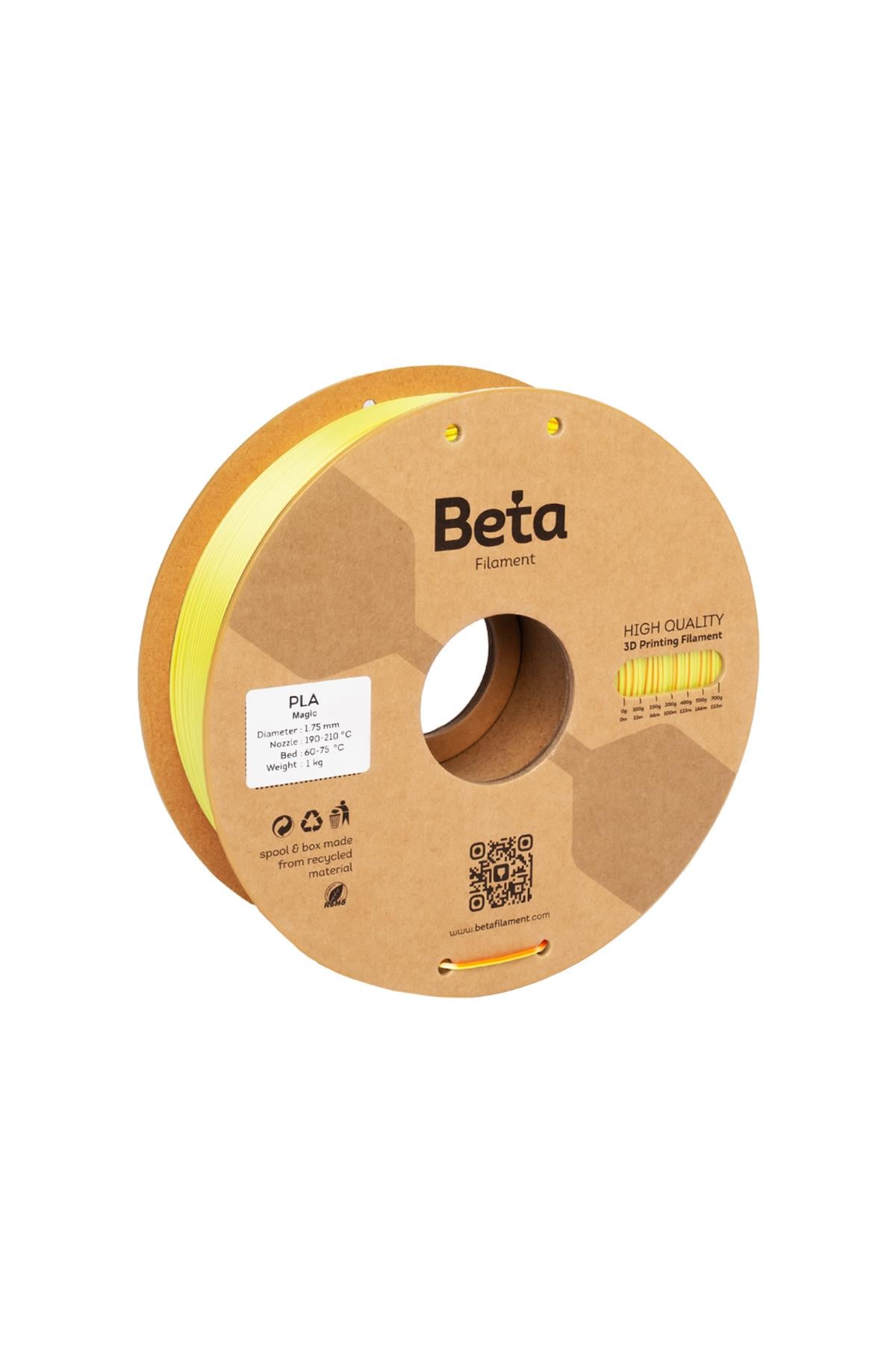 Beta PLA-Magic Silk Yellow-Orange