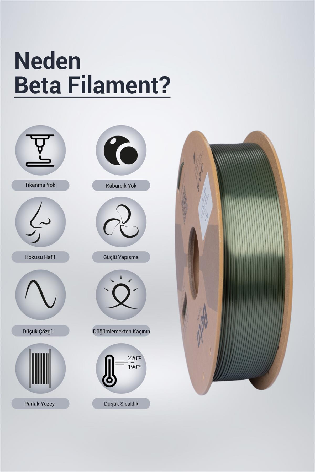 Beta PLA-Silk Filament Bronze