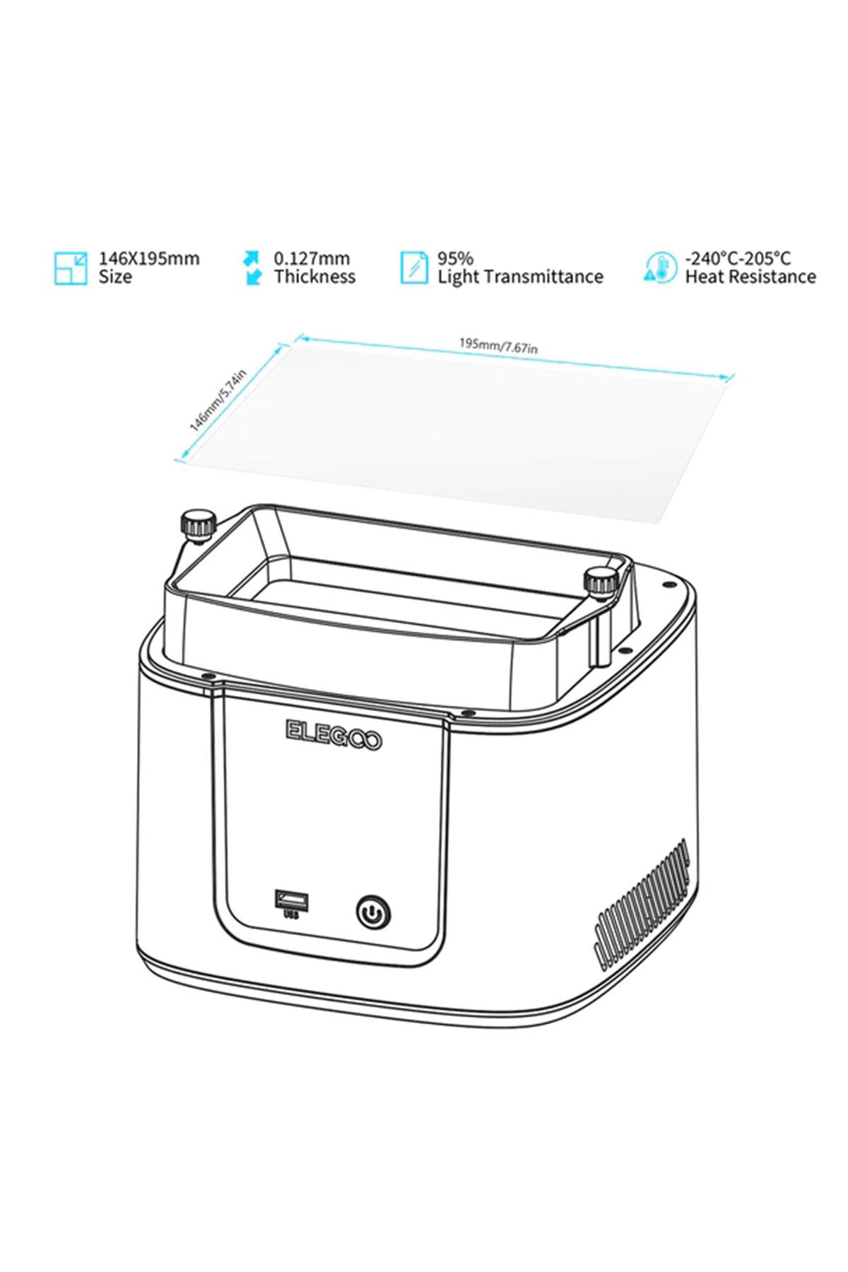 ELEGOO PFA Film  2.0 5 Adet - Mars 3 /3Pro 
