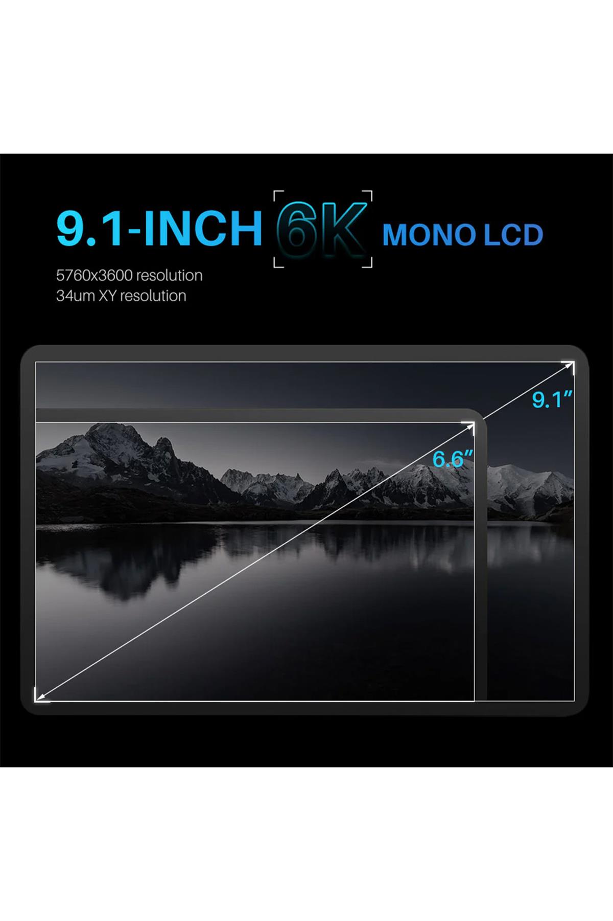 ELEGOO Mars 4 Max 6K MSLA 3D Yazıcı