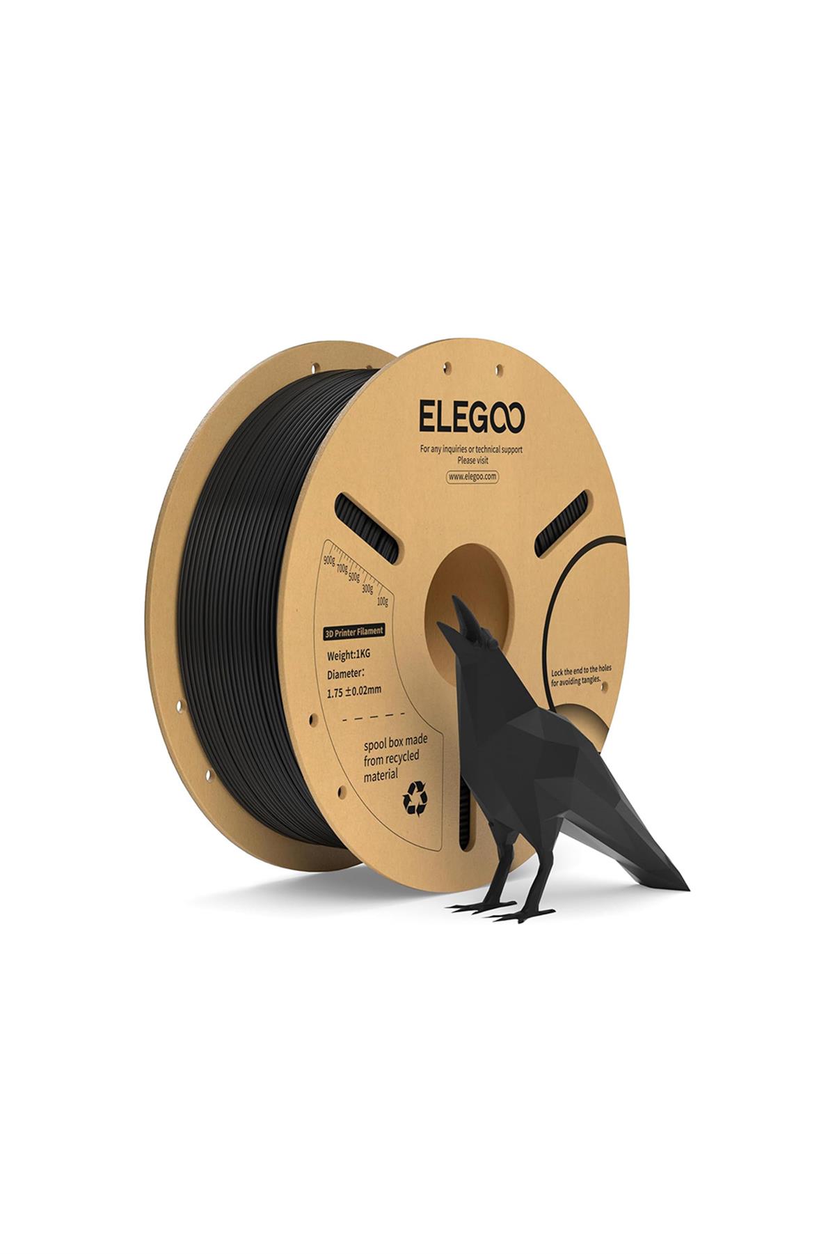 ELEGOO PLA+ Filament Black