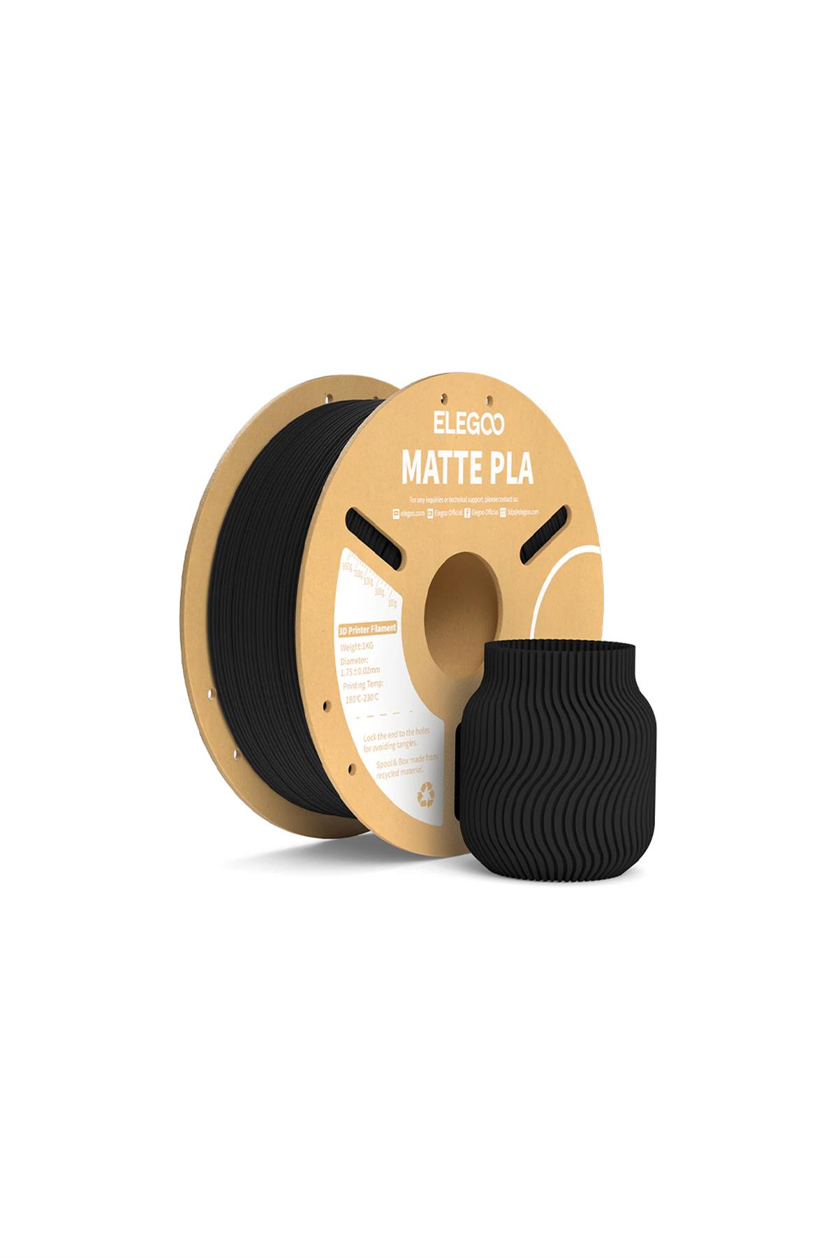 ELEGOO PLA Matte Filament Black