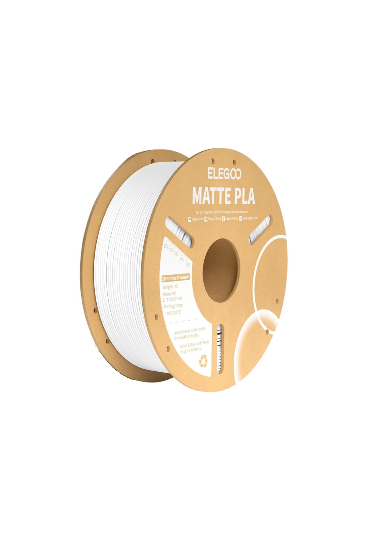 ELEGOO PLA Matte Filament White