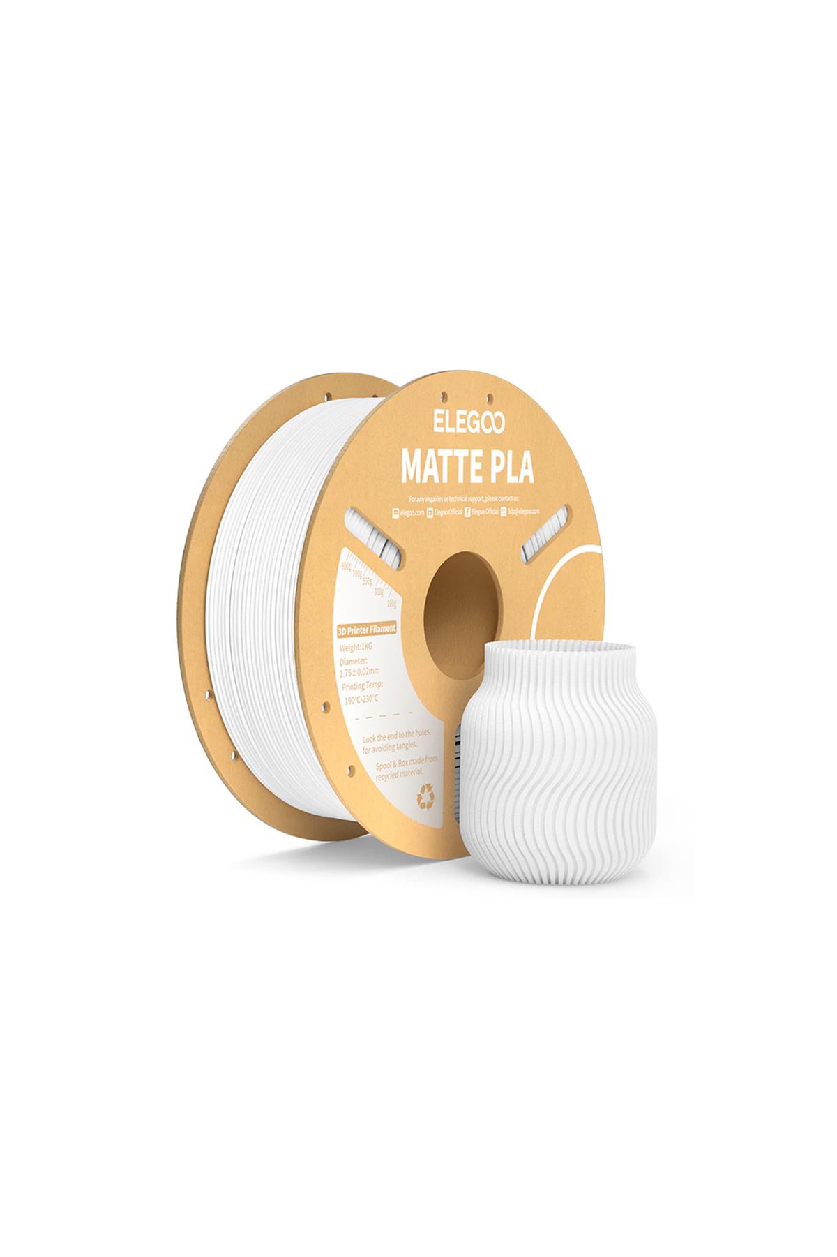 ELEGOO PLA Matte Filament White