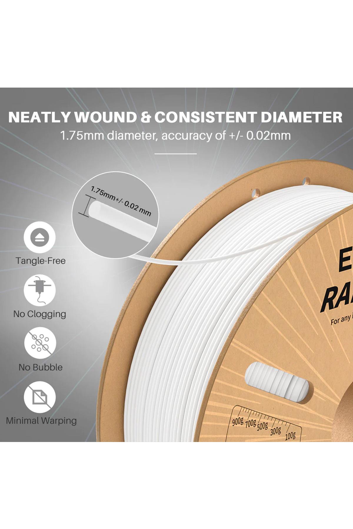 ELEGOO Rapid PLA+ Filament Black 1Kg