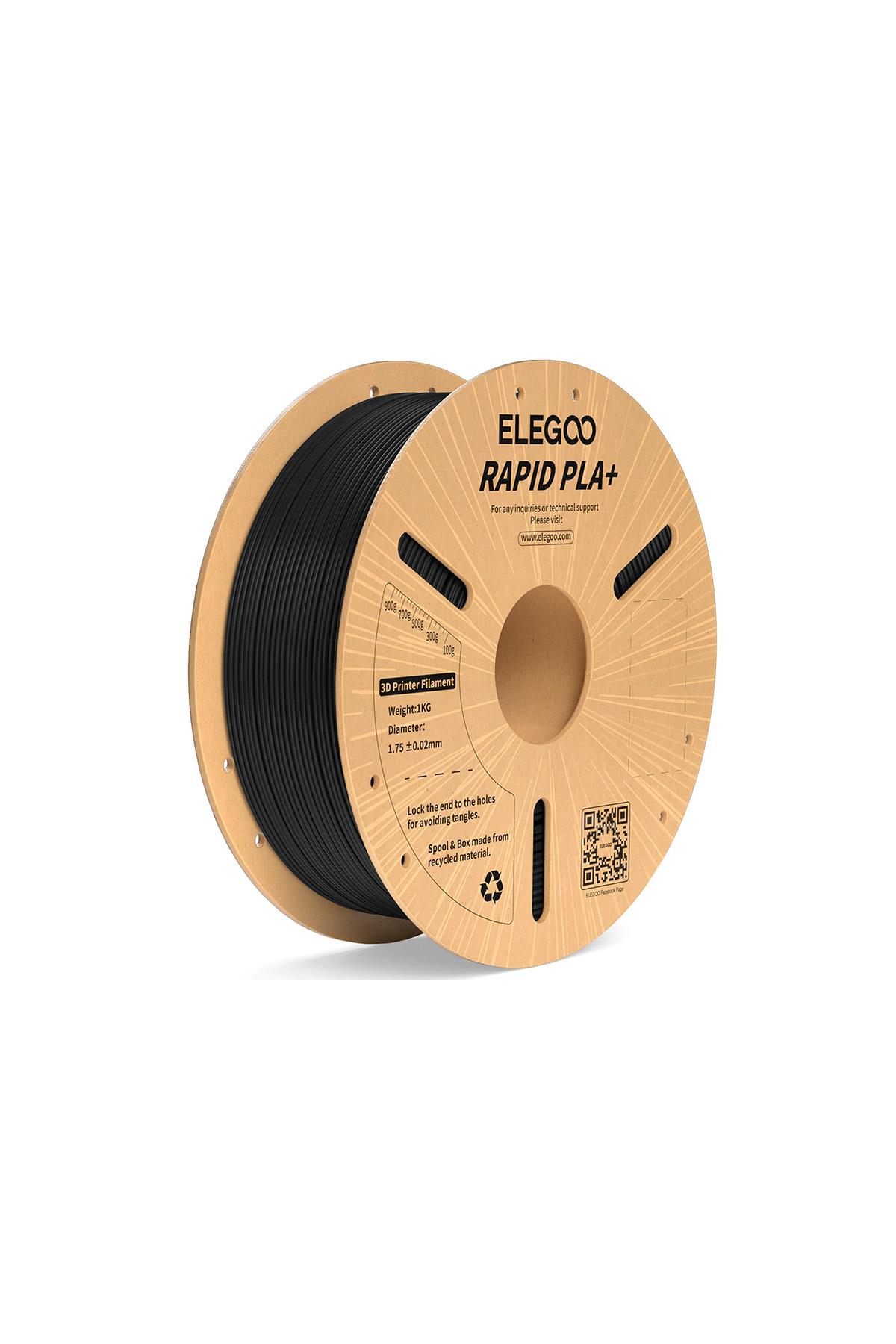 ELEGOO Rapid PLA+ Filament Black 1Kg