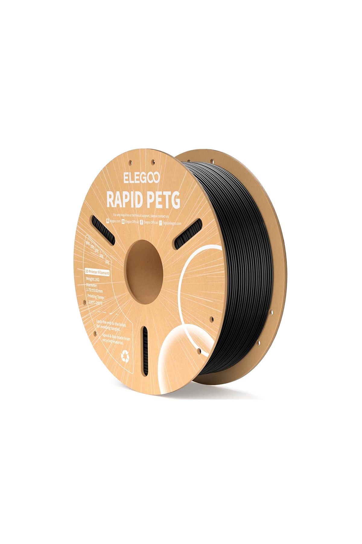 ELEGOO Rapid PETG Filament Black