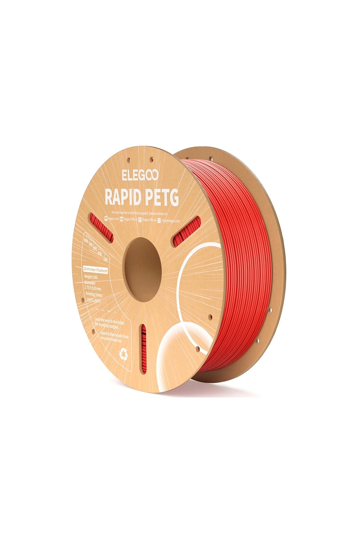 ELEGOO Rapid PETG Filament Red