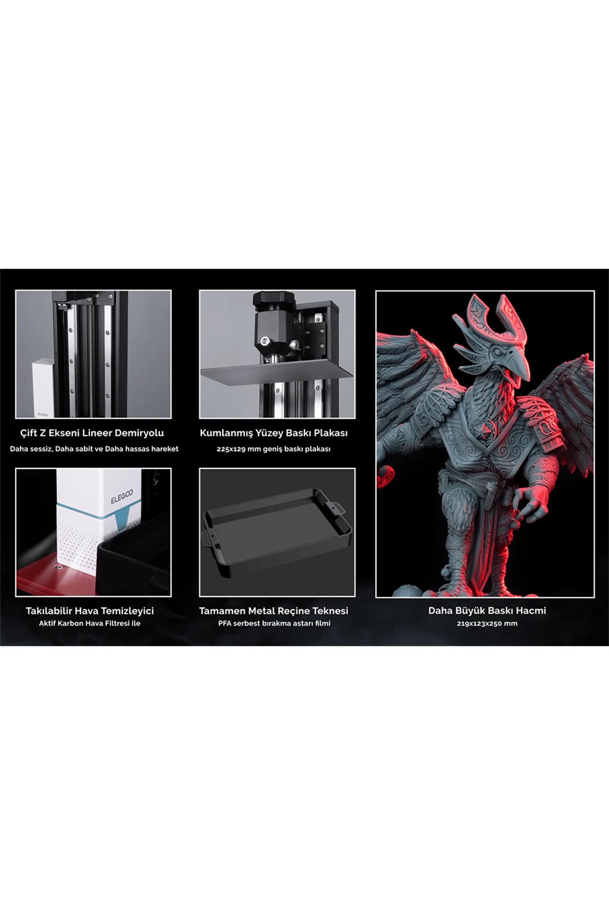 ELEGOO Saturn 2 8K 3D Yazıcı