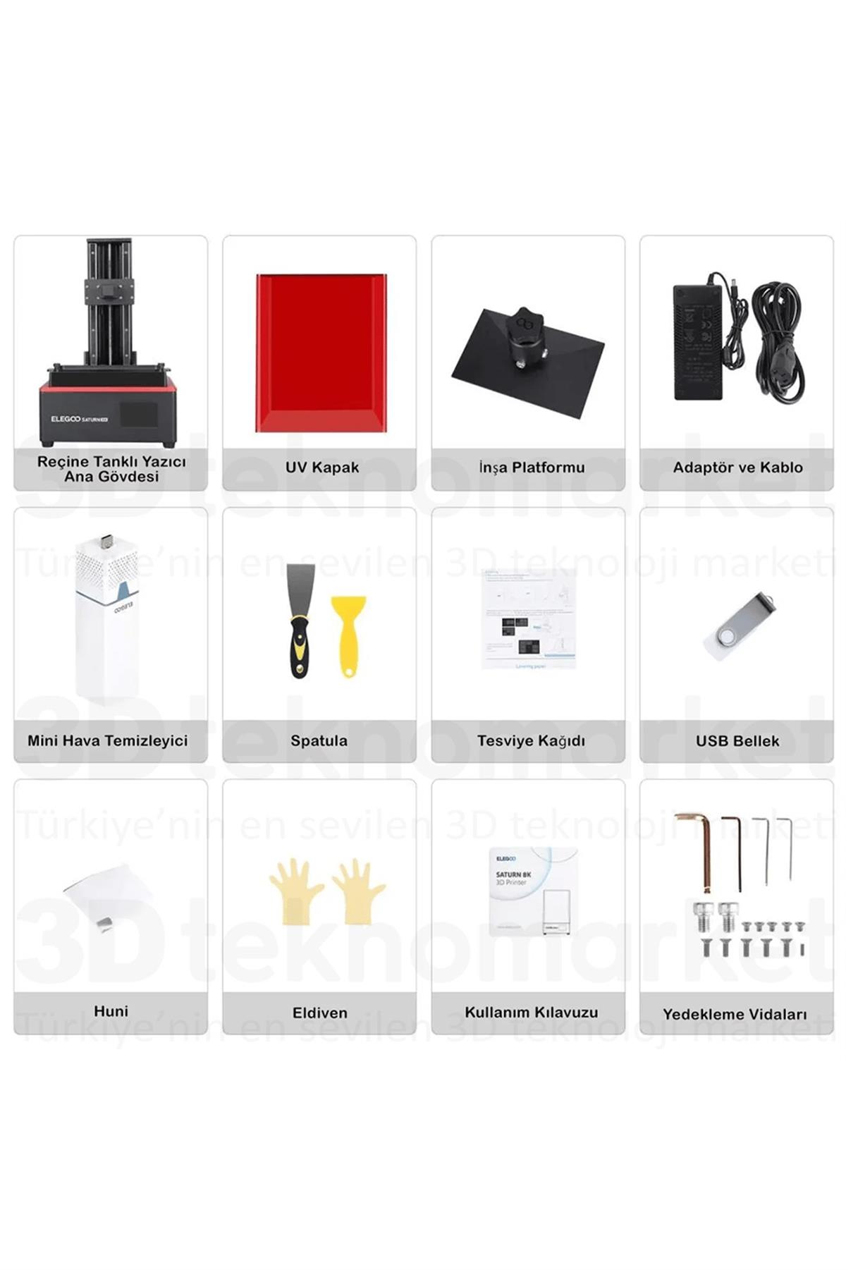 ELEGOO Saturn 2 8K 3D Yazıcı