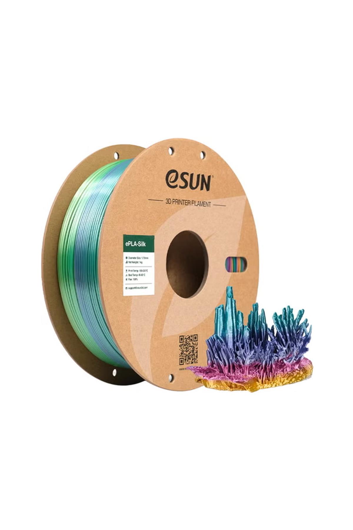 Esun eSilk-PLA Filament Coral