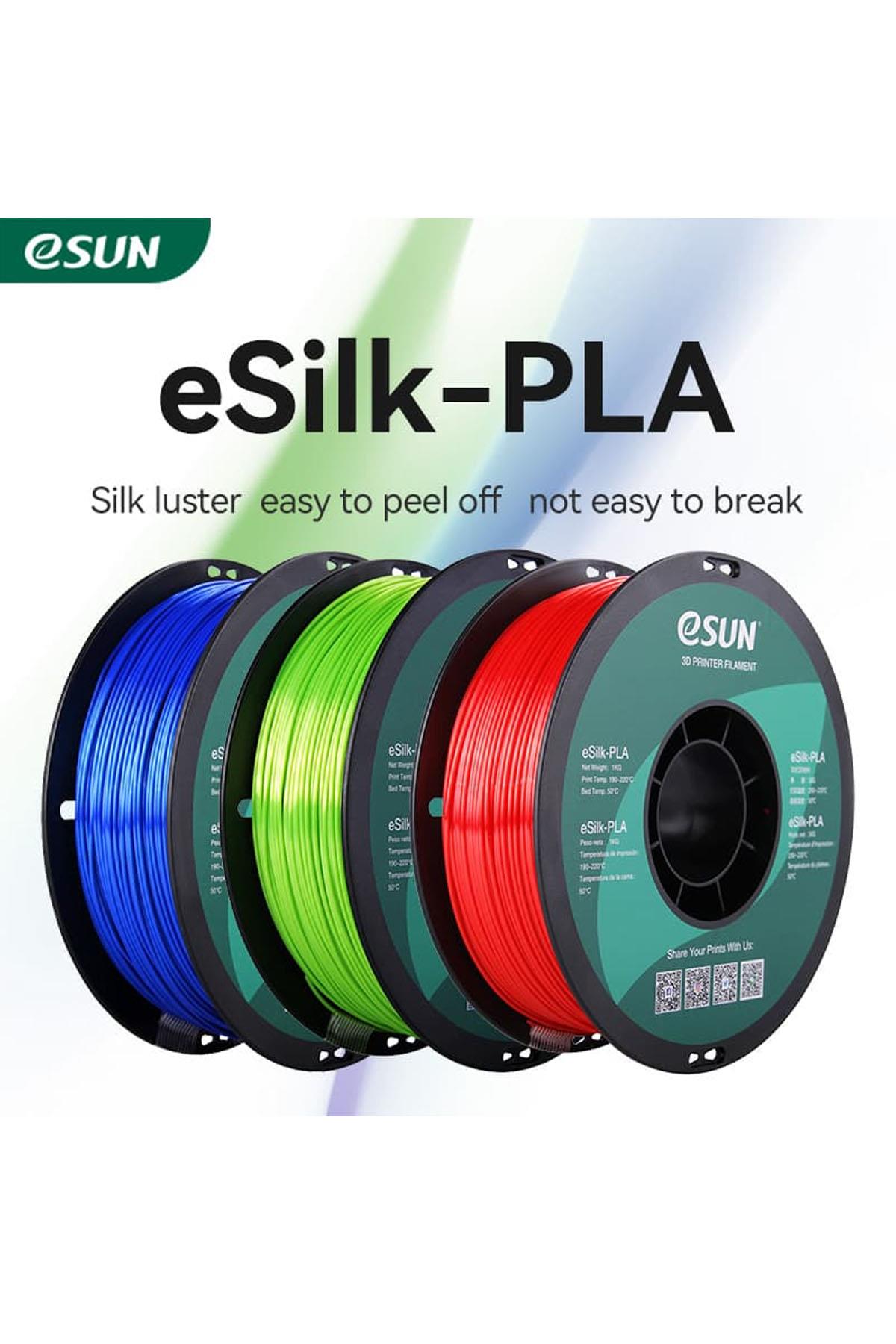 Esun eSilk-PLA Filament Dark Yellow