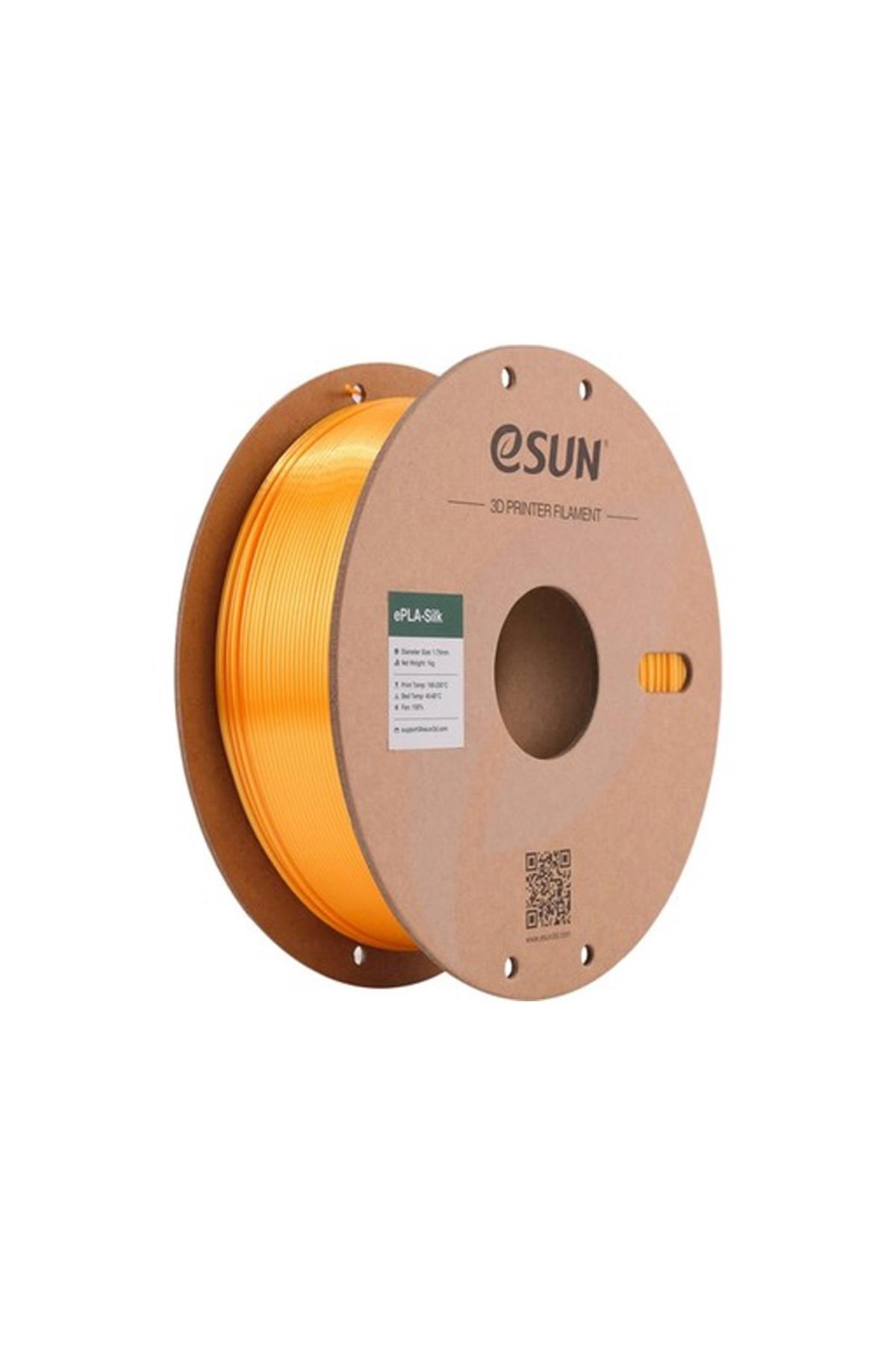 Esun eSilk-PLA Filament Dark Yellow