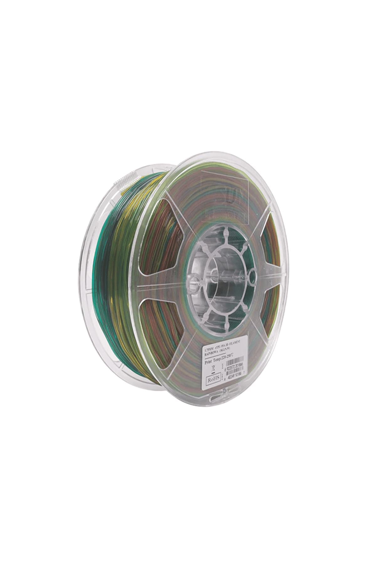 Esun TPU-95A Filament Rainbow