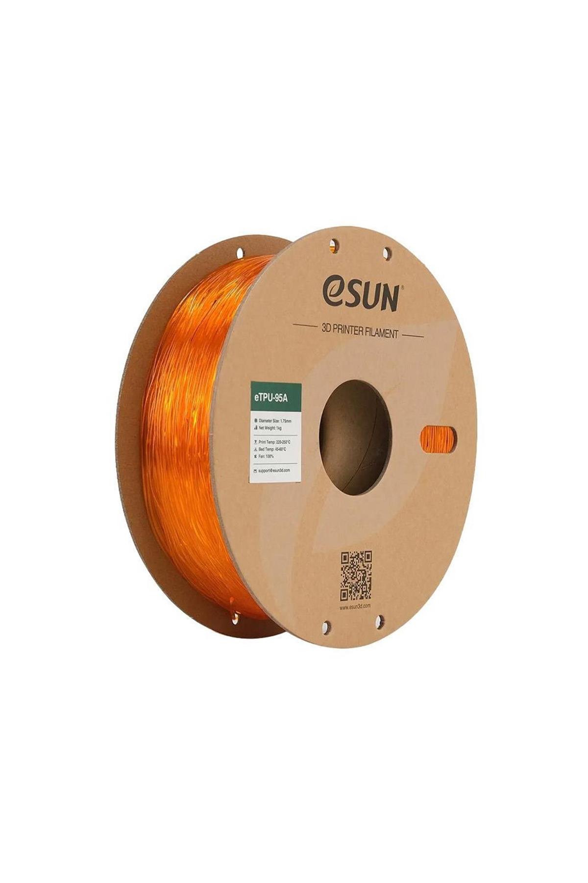 Esun TPU-95A Filament Transparent Orange
