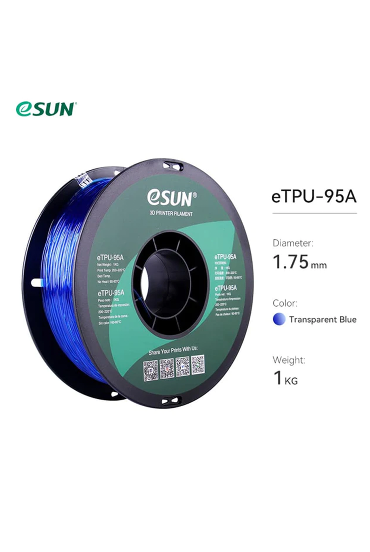 eSUN Filament ePA-CF Naturel (Natural) 1.75 mm 1 kg