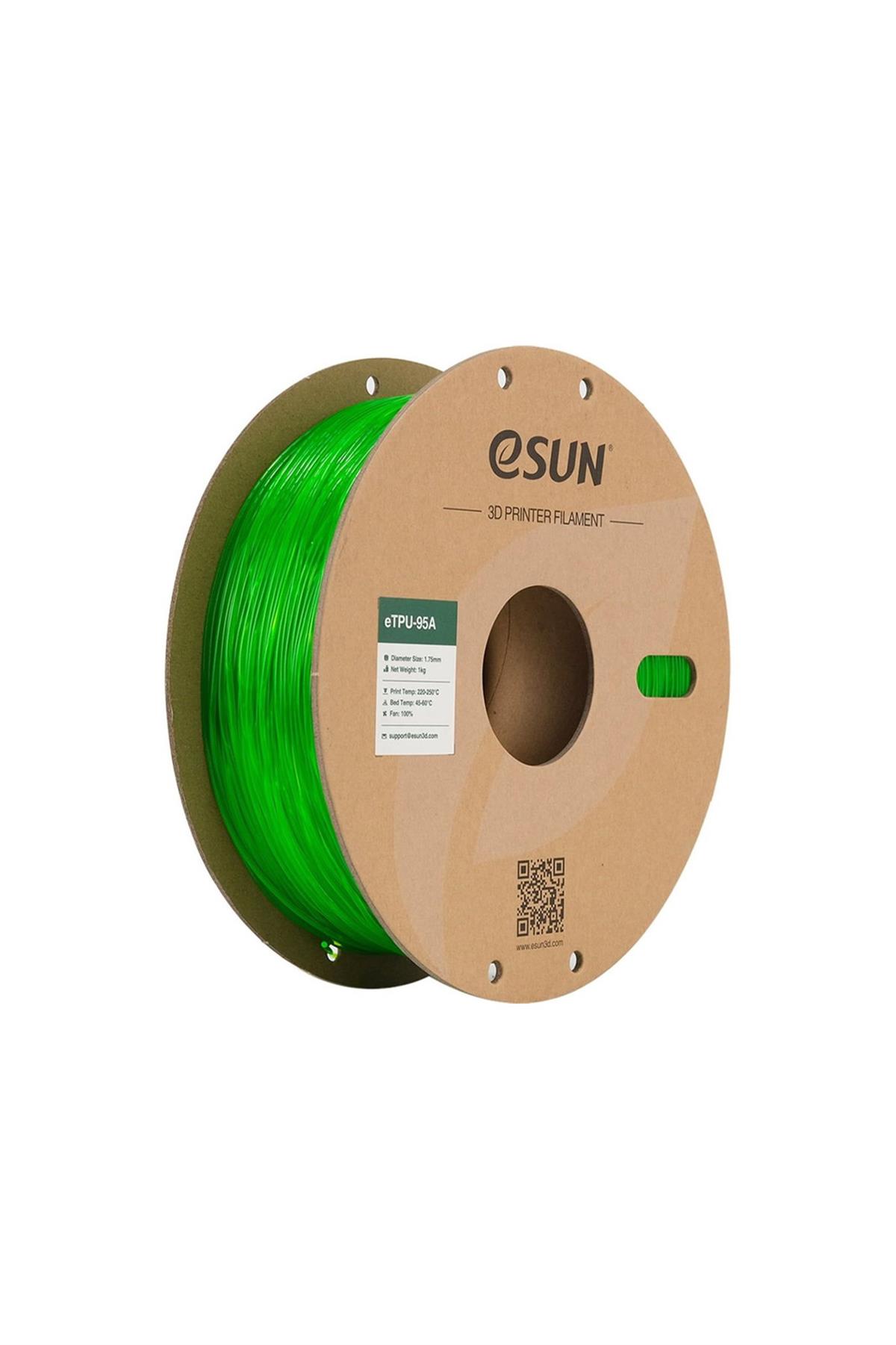 Esun TPU-95A Filament Transparent Green