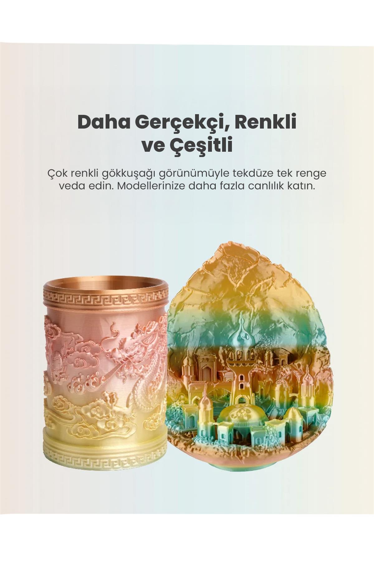 Esun PLA-Silk Filament Rainbow Huaguo Mountain