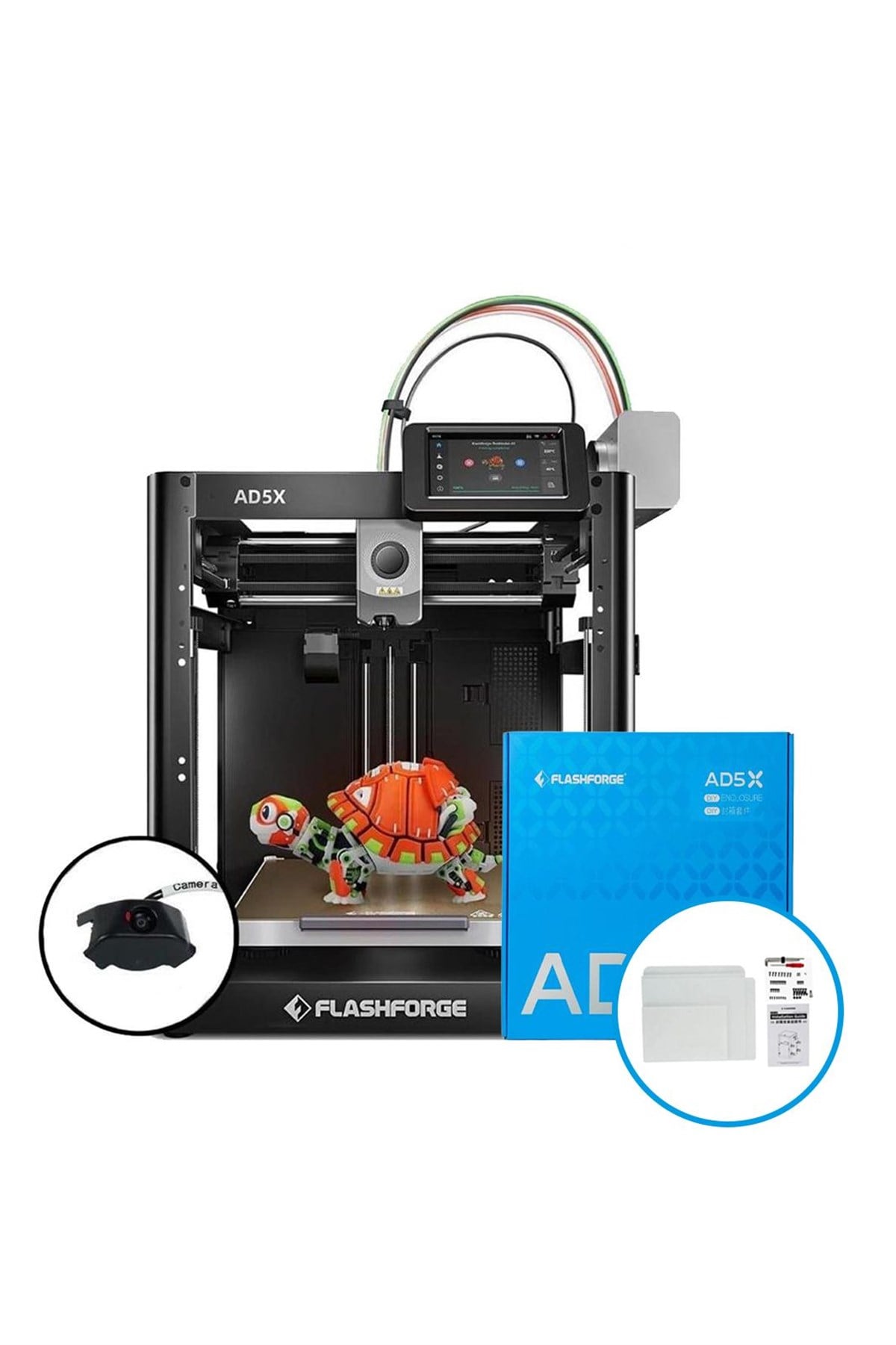 FLASHFORGE Adventurer 5X & Enclosed Kit Bundle (Kamera Hediyeli)