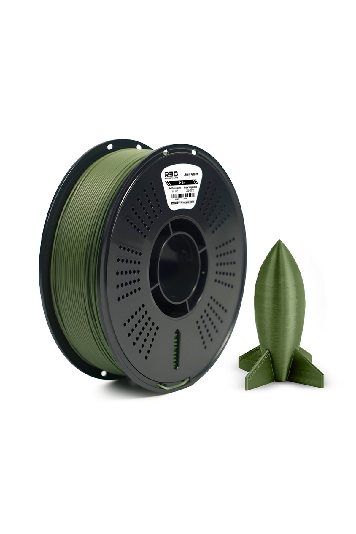 R3D PLA+ Filament Army Green