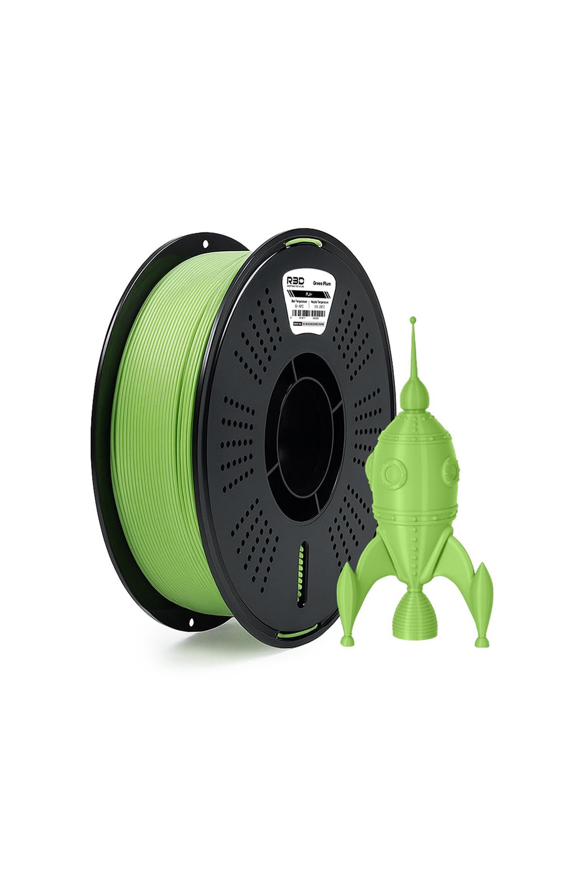 R3D PLA+ Filament Green Plum