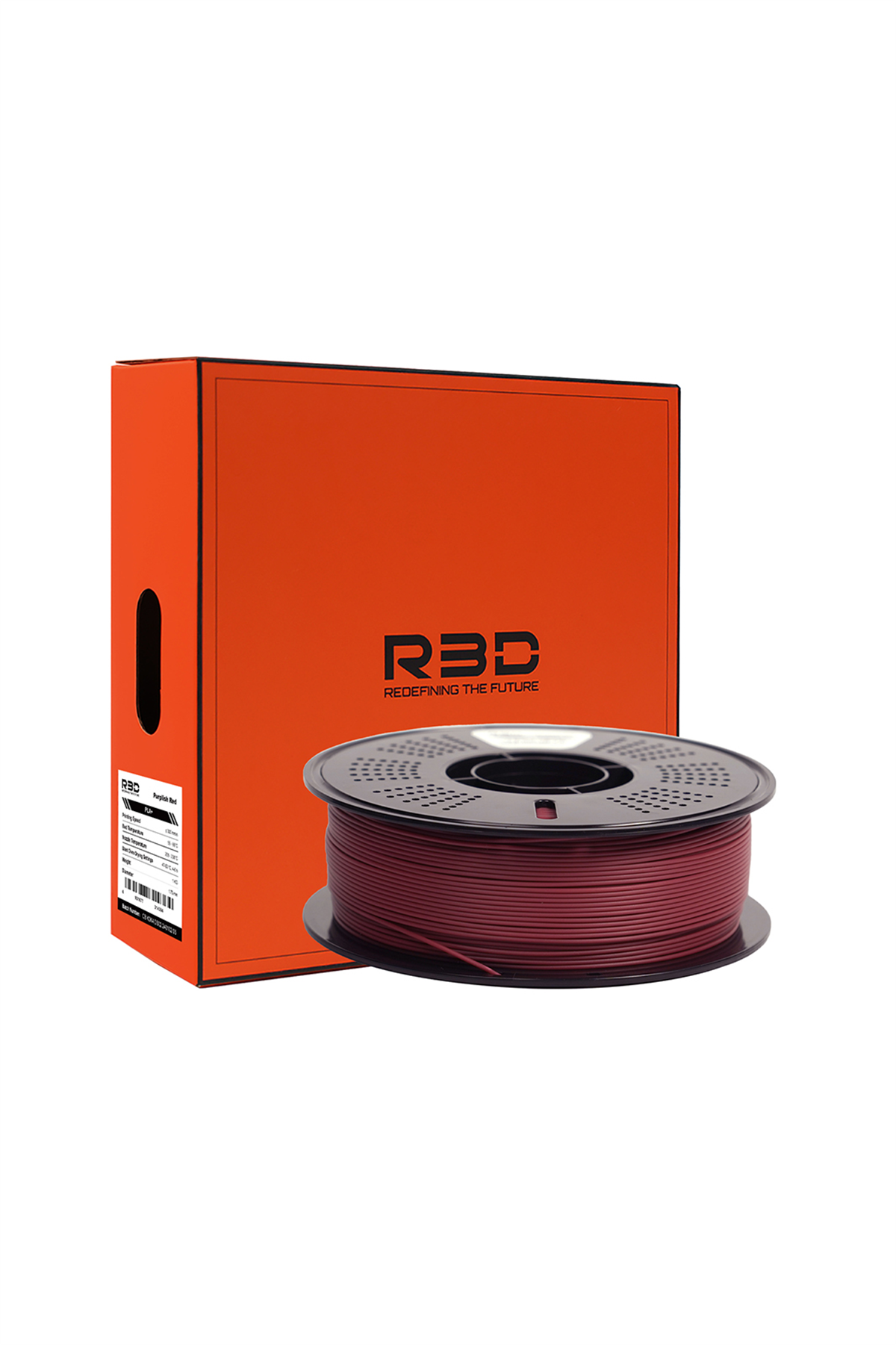 R3D PLA+ Filament Purplish Red