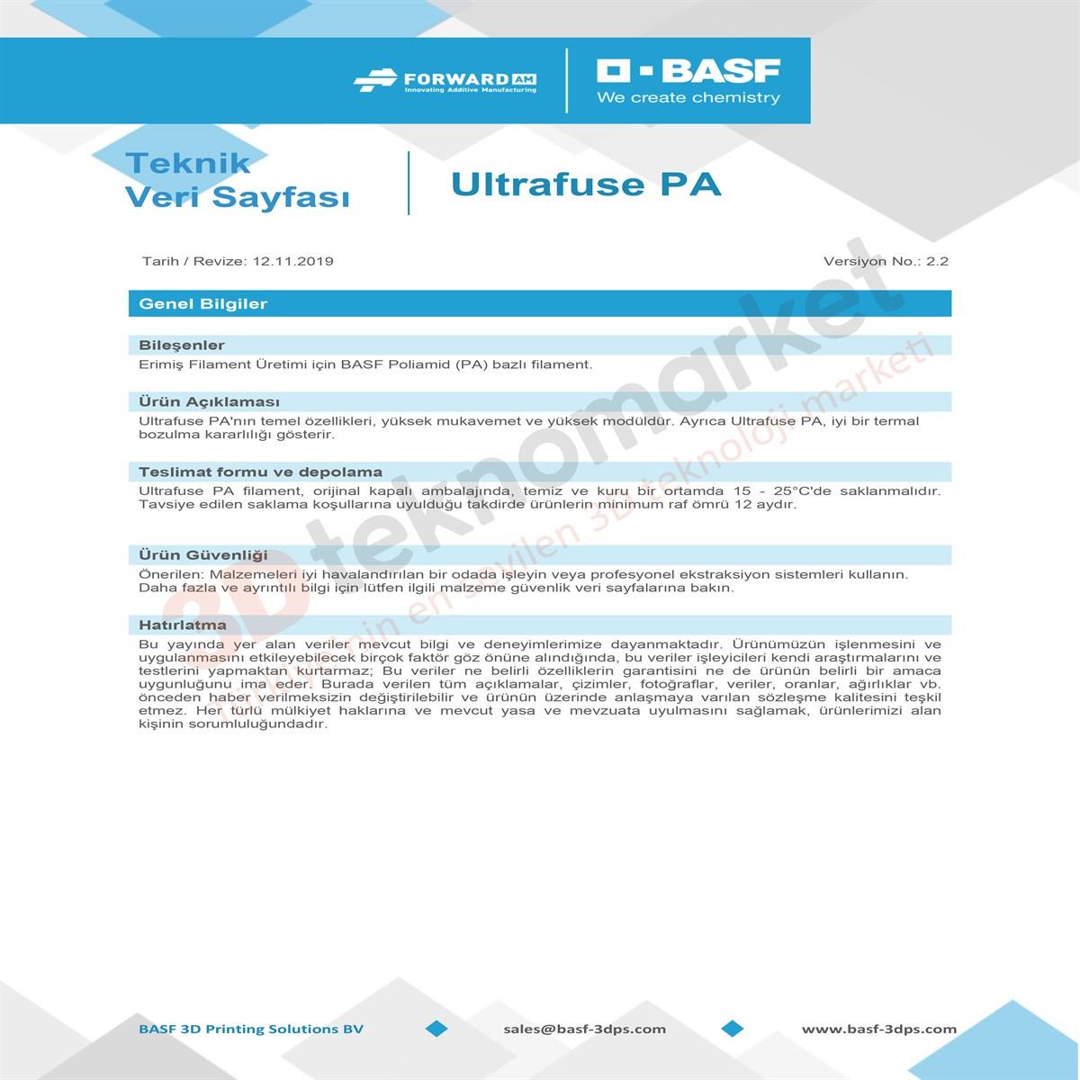 Ultrafuse PA Natural - 750gr  2.85mm